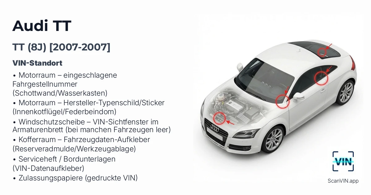 Audi Tt 8j 2007 2007