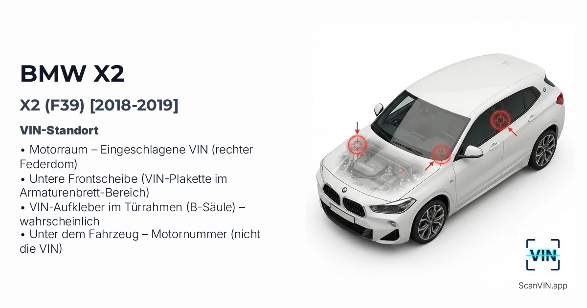 Bmw X2 F39 2018 2019