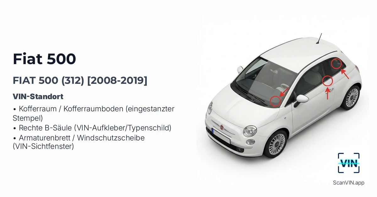 Fiat 500 312 2008 2019