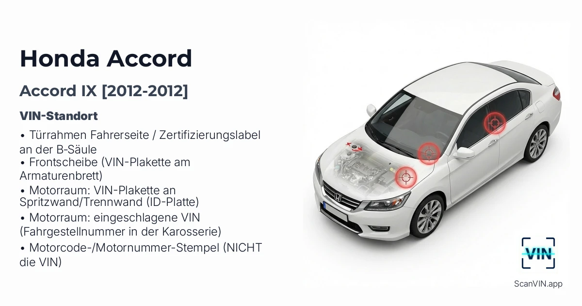 Honda Accord IX 2012 2012