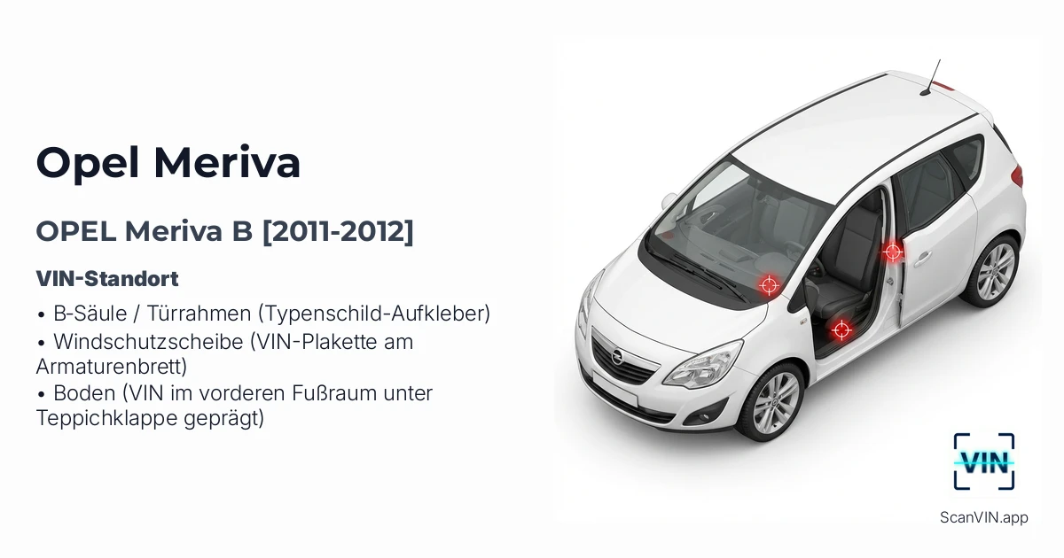 Opel Meriva B 2011 2012