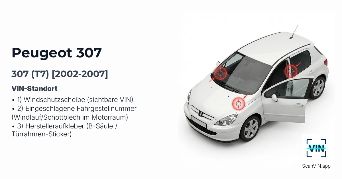 Peugeot 307 T7 2002 2007