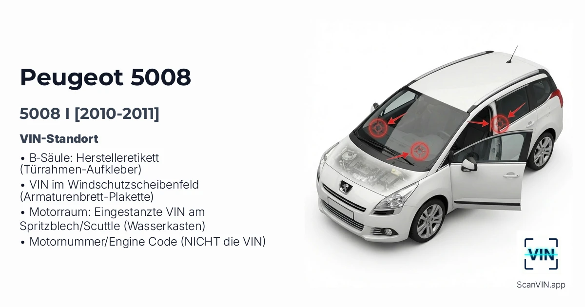 Peugeot 5008 I 2010 2011
