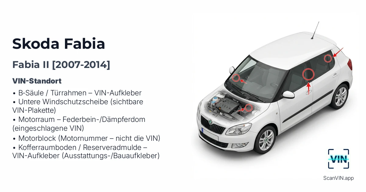 Skoda Fabia II 2007 2014