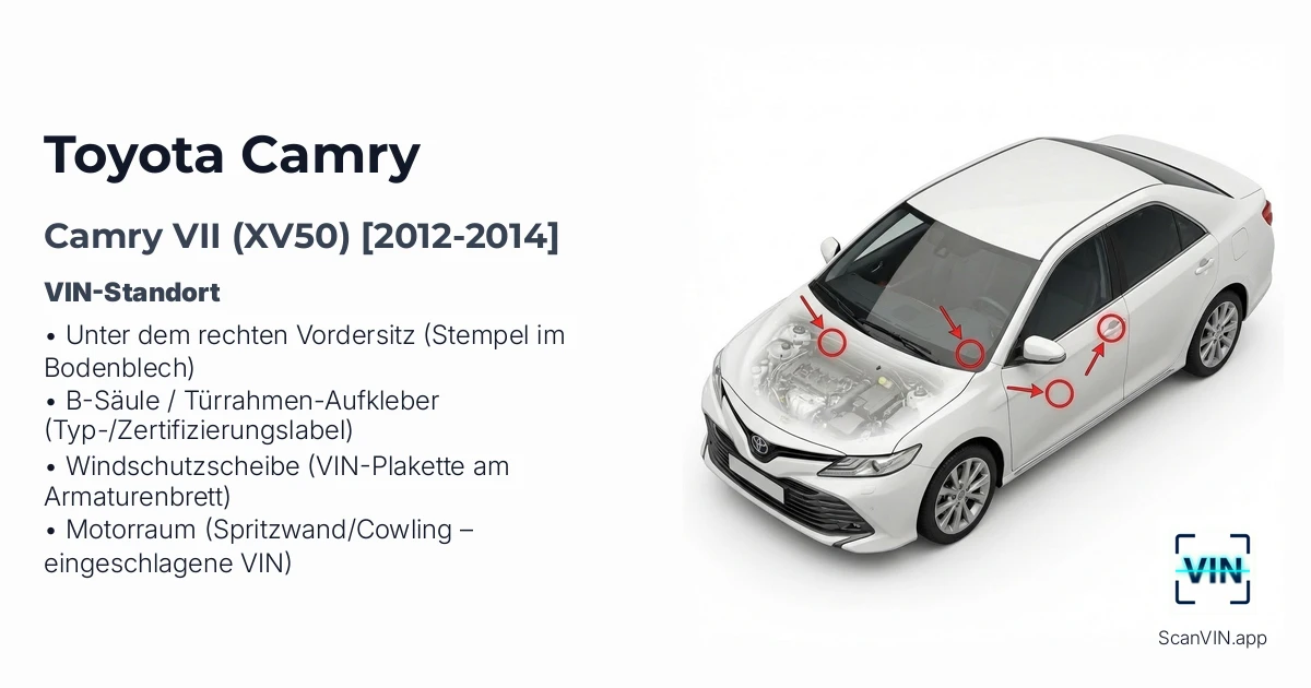 Toyota Camry VII Xv50 2012 2014