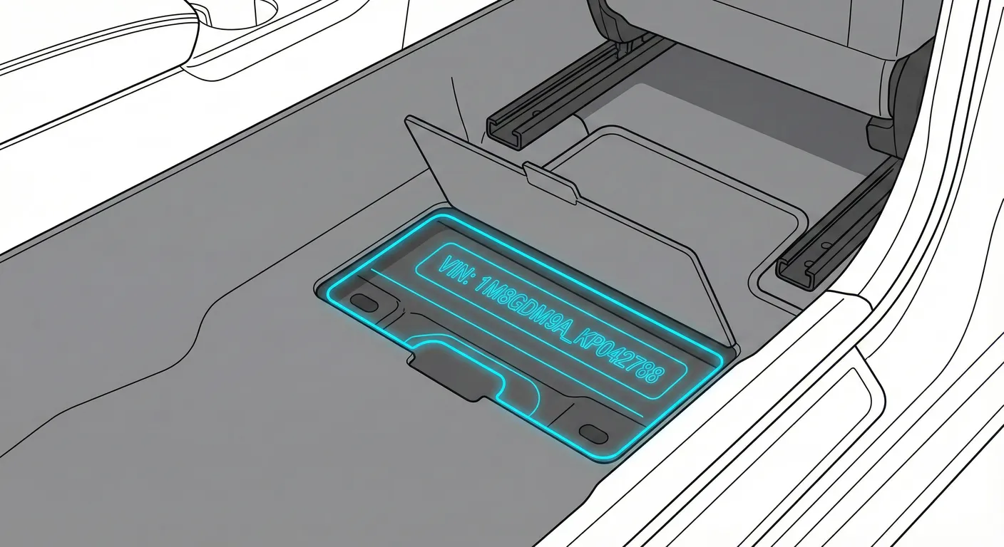 Ford C-MAX Cabin floor (VIN location)