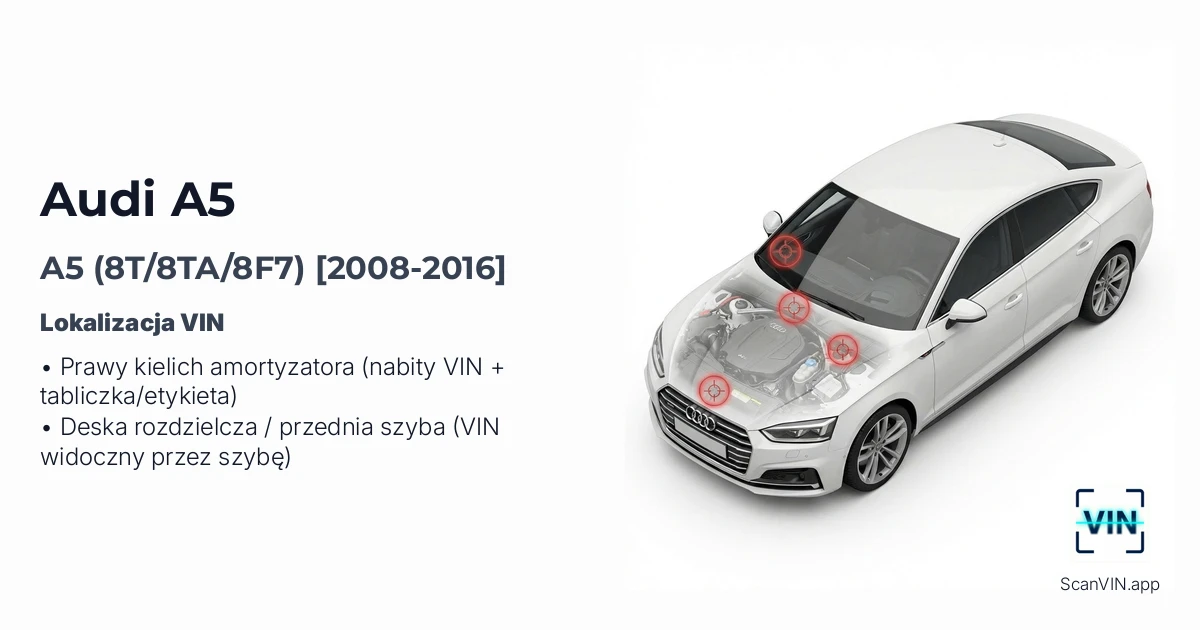Audi A5 8t8ta8f7 2008 2016