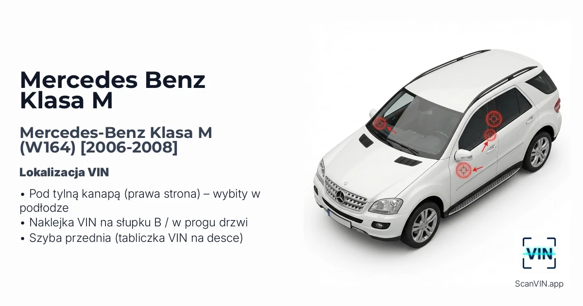 Mercedes-benz Klasa M W164 2006 2008