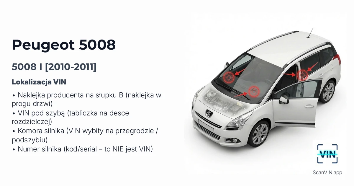 Peugeot 5008 I 2010 2011