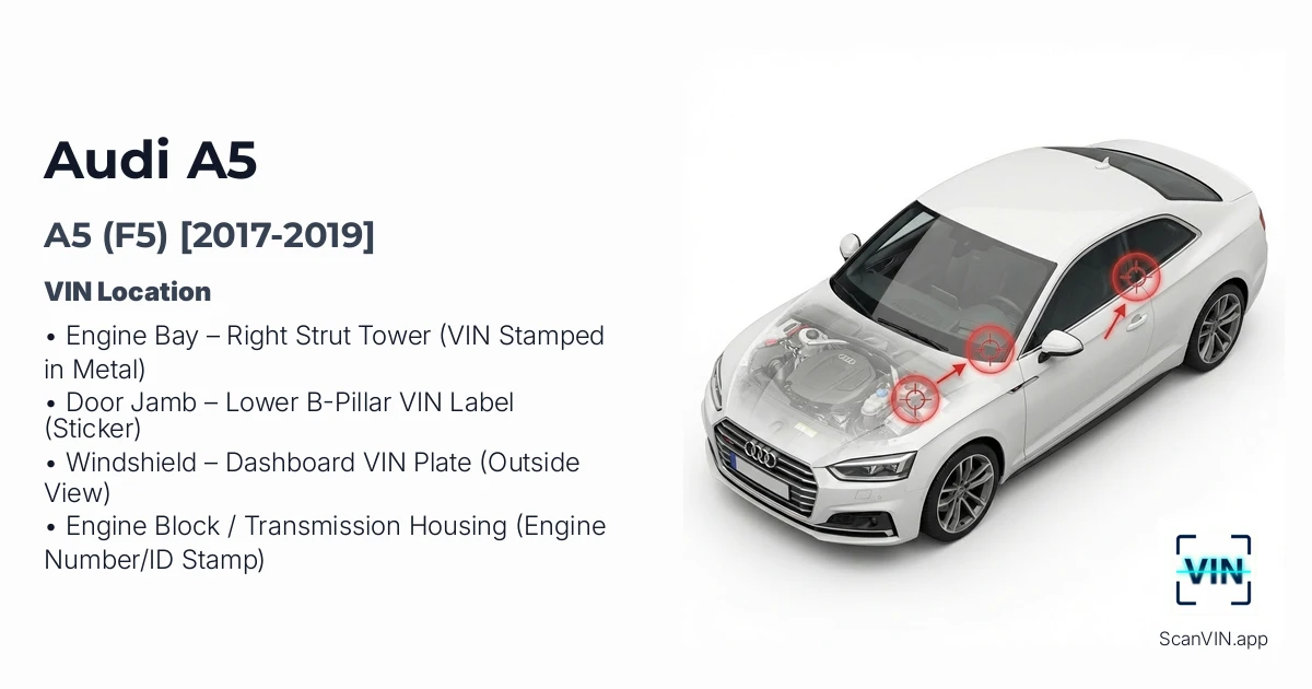 Audi A5 F5 2017 2019