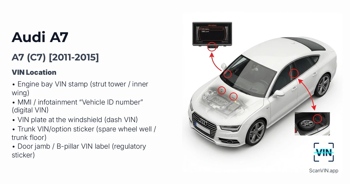 Audi A7 C7 2011 2015