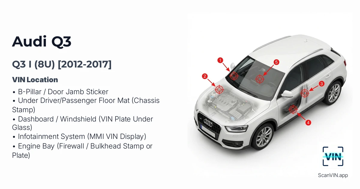 Audi Q3 I 8u 2012 2017