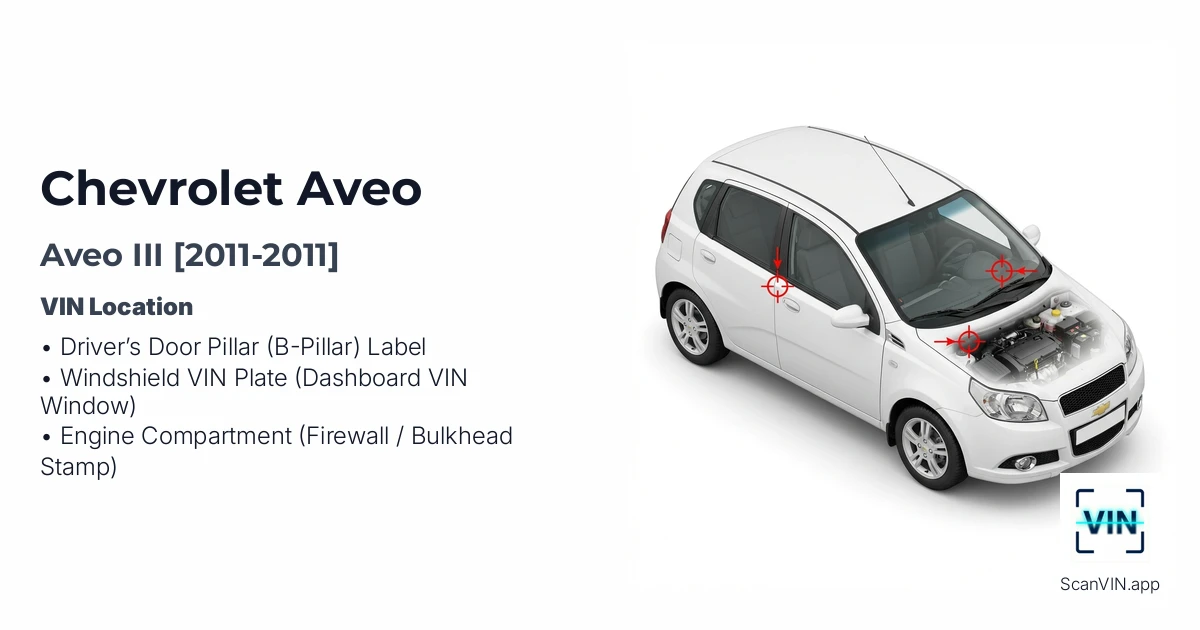 Chevrolet Aveo III 2011 2011