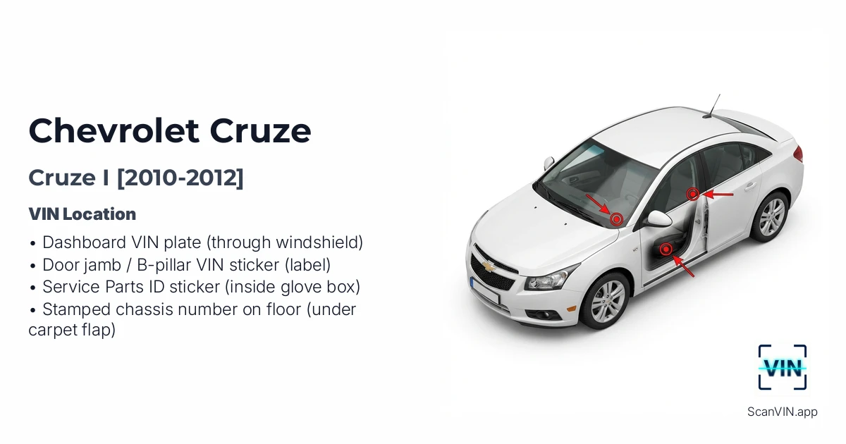 Chevrolet Cruze I 2010 2012