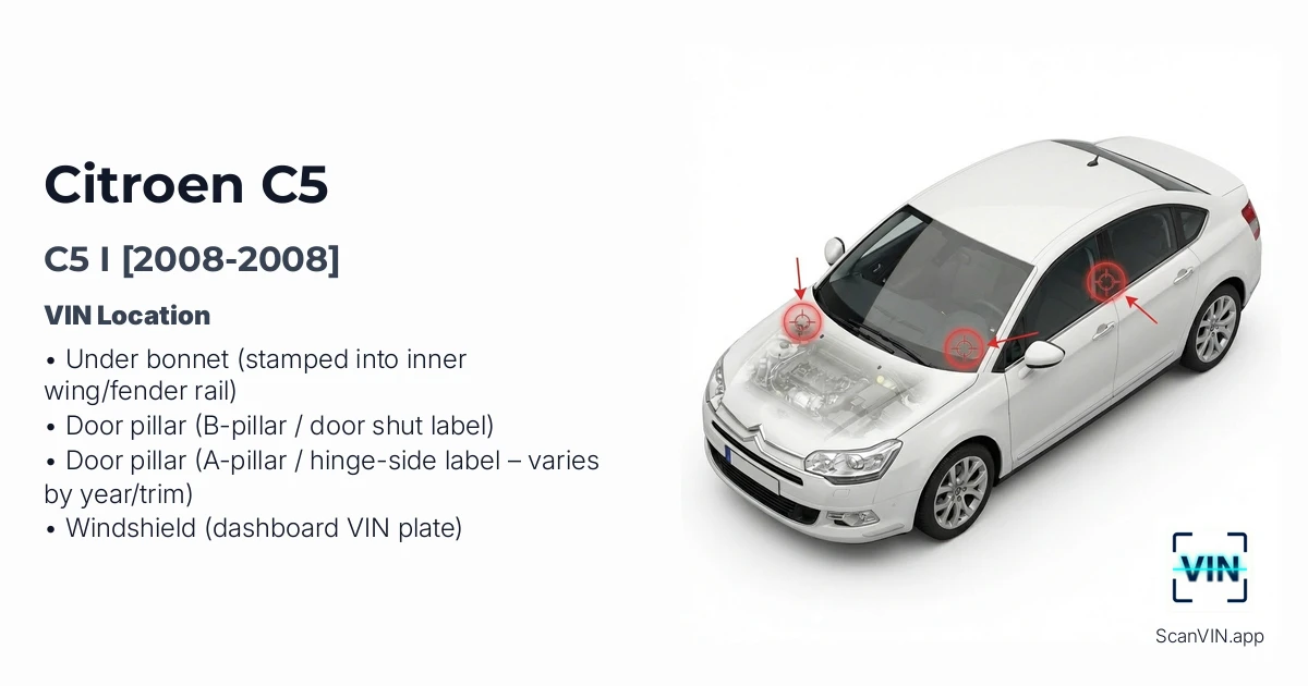 Citroen C5 I 2008 2008