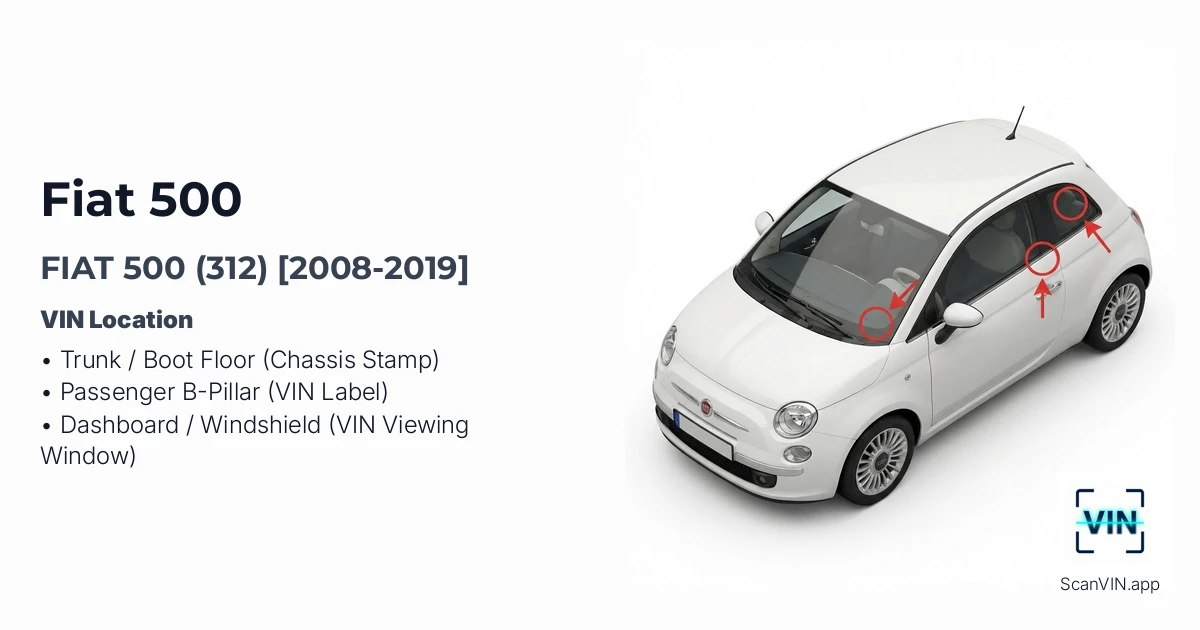 Fiat 500 312 2008 2019