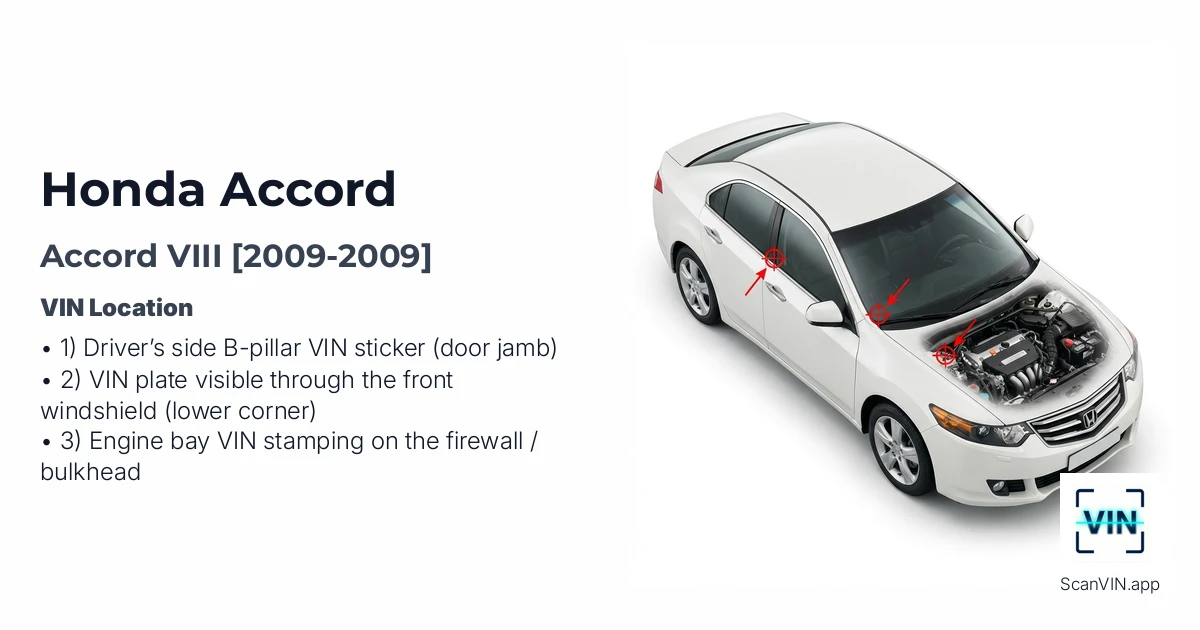 Honda Accord VIII 2009 2009