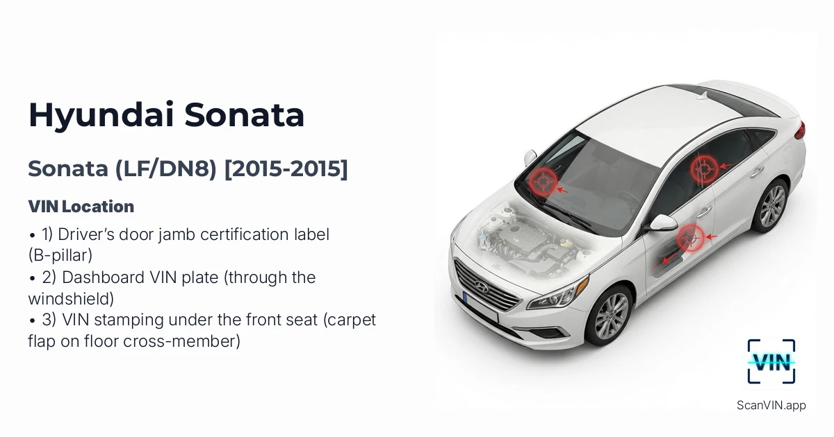 Hyundai Sonata Lfdn8 2015 2015