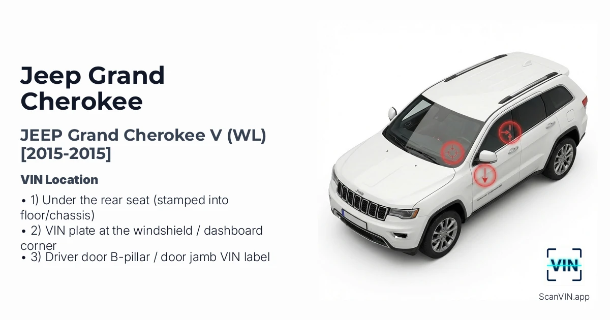 Jeep Grand Cherokee V Wl 2015 2015