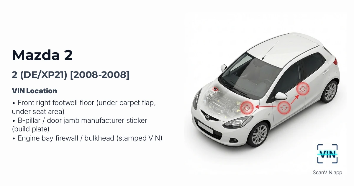 Mazda 2 Dexp21 2008 2008