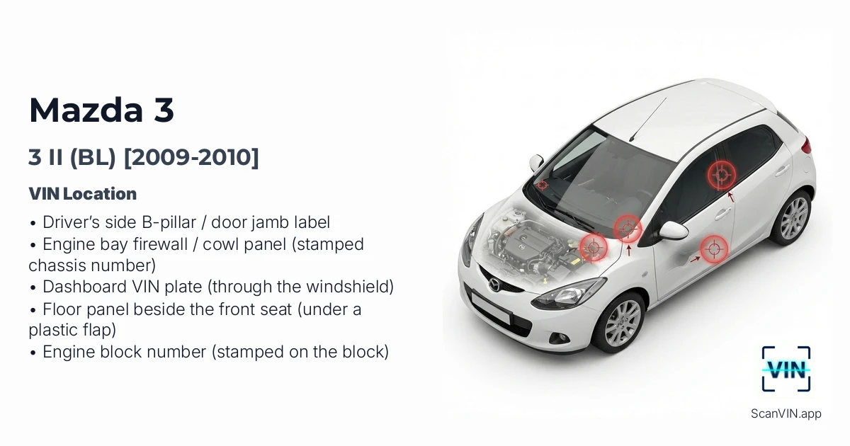 Mazda 3 II Bl 2009 2010