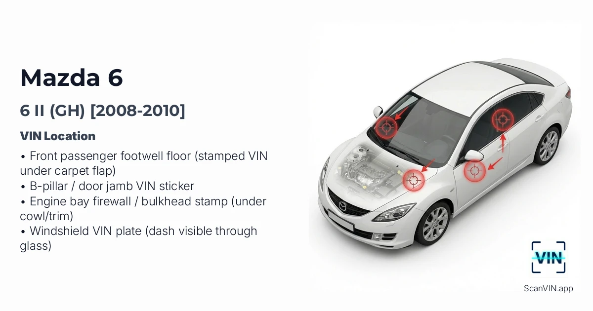 Mazda 6 II Gh 2008 2010