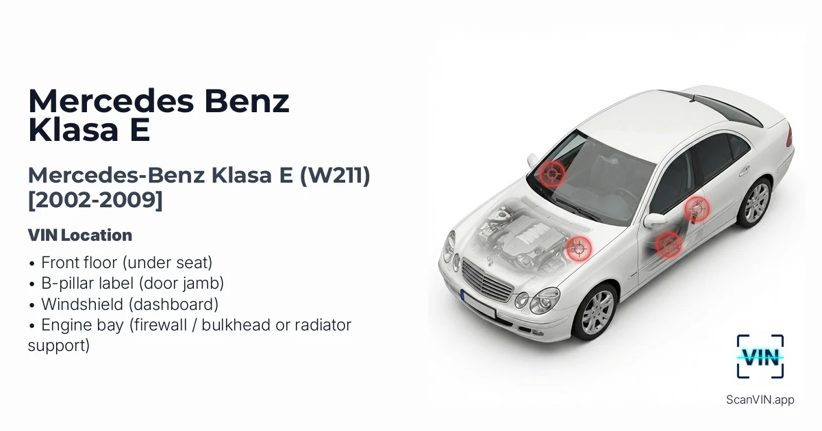 Mercedes-benz Klasa E W211 2002 2009