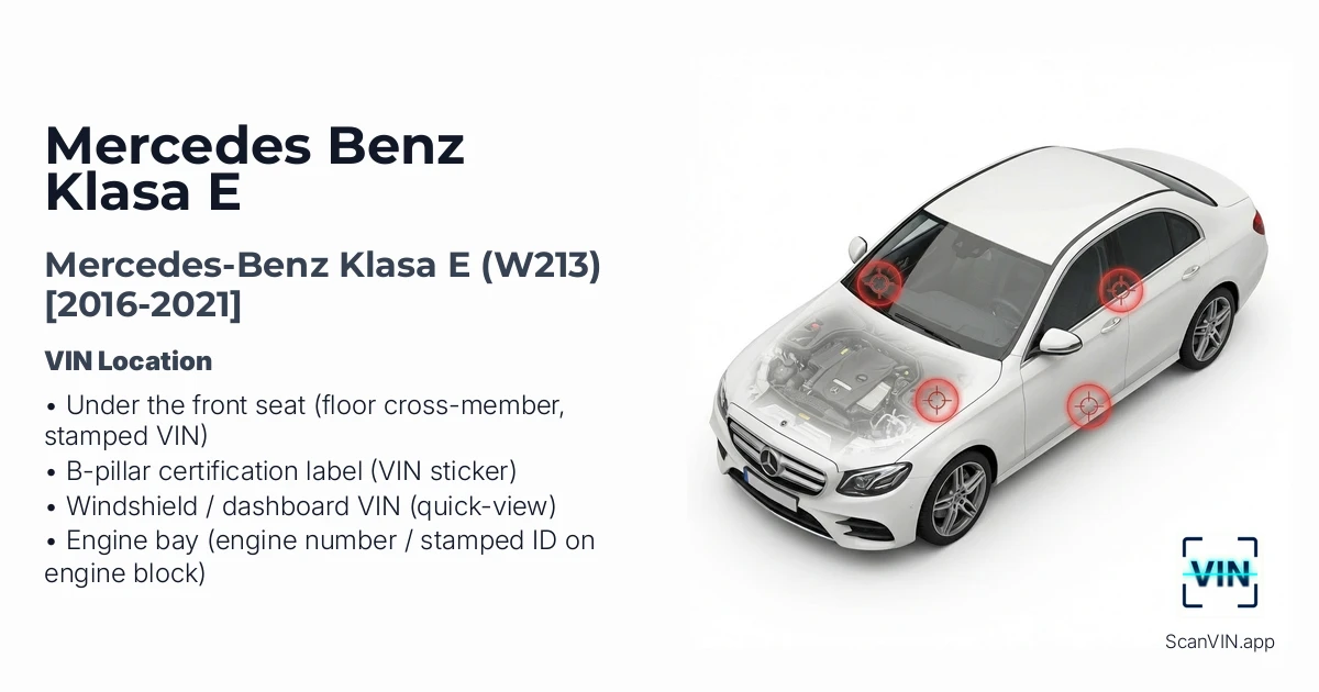 Mercedes-benz Klasa E W213 2016 2021