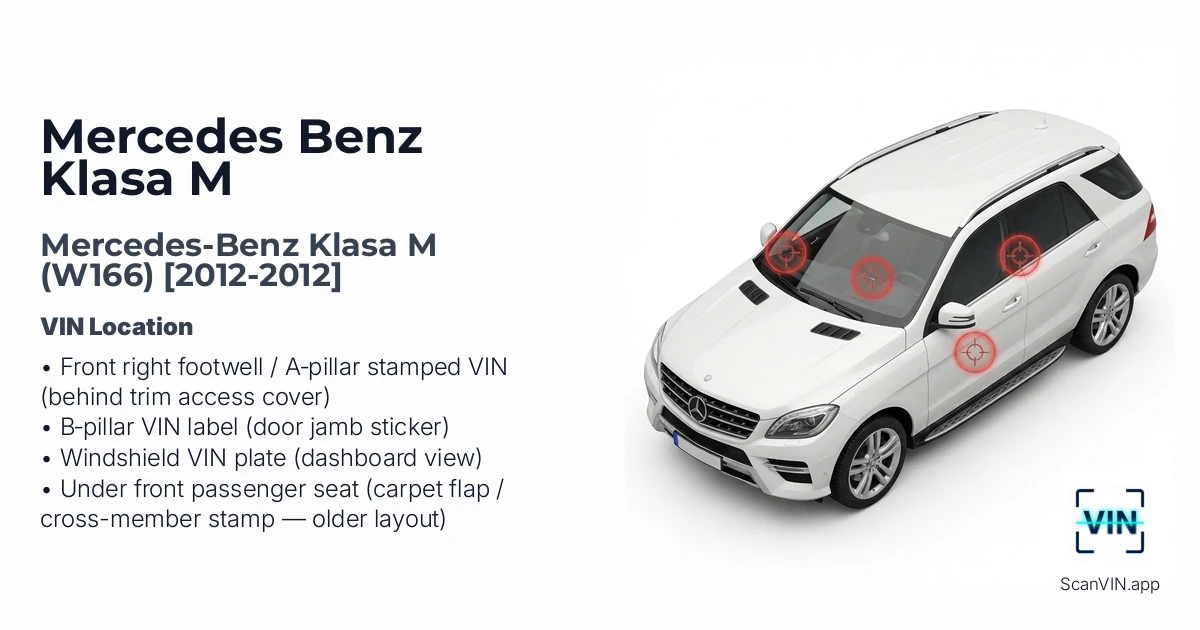 Mercedes-benz Klasa M W166 2012 2012