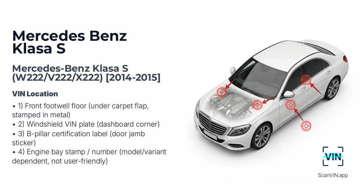 Mercedes-benz Klasa S W222v222x222 2014 2015