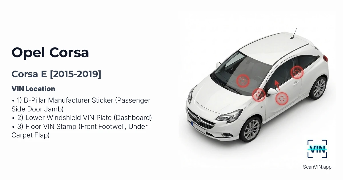 Opel Corsa E 2015 2019