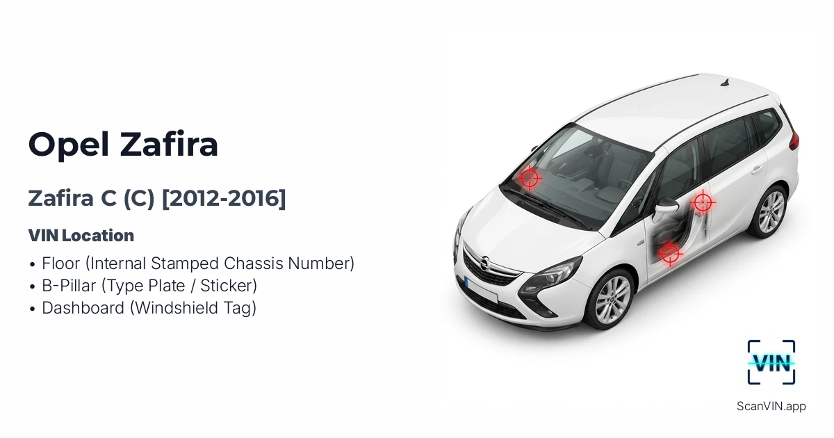 Opel Zafira C C 2012 2016