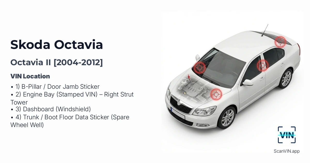 Skoda Octavia II 2004 2012