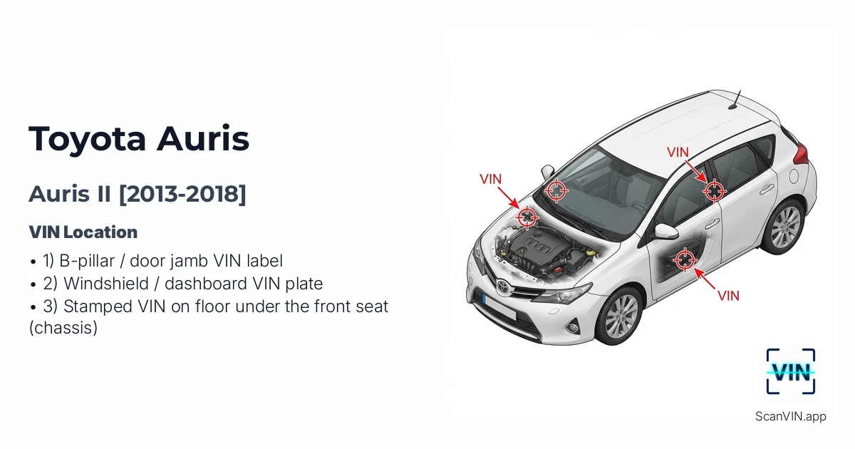 Toyota Auris II 2013 2018
