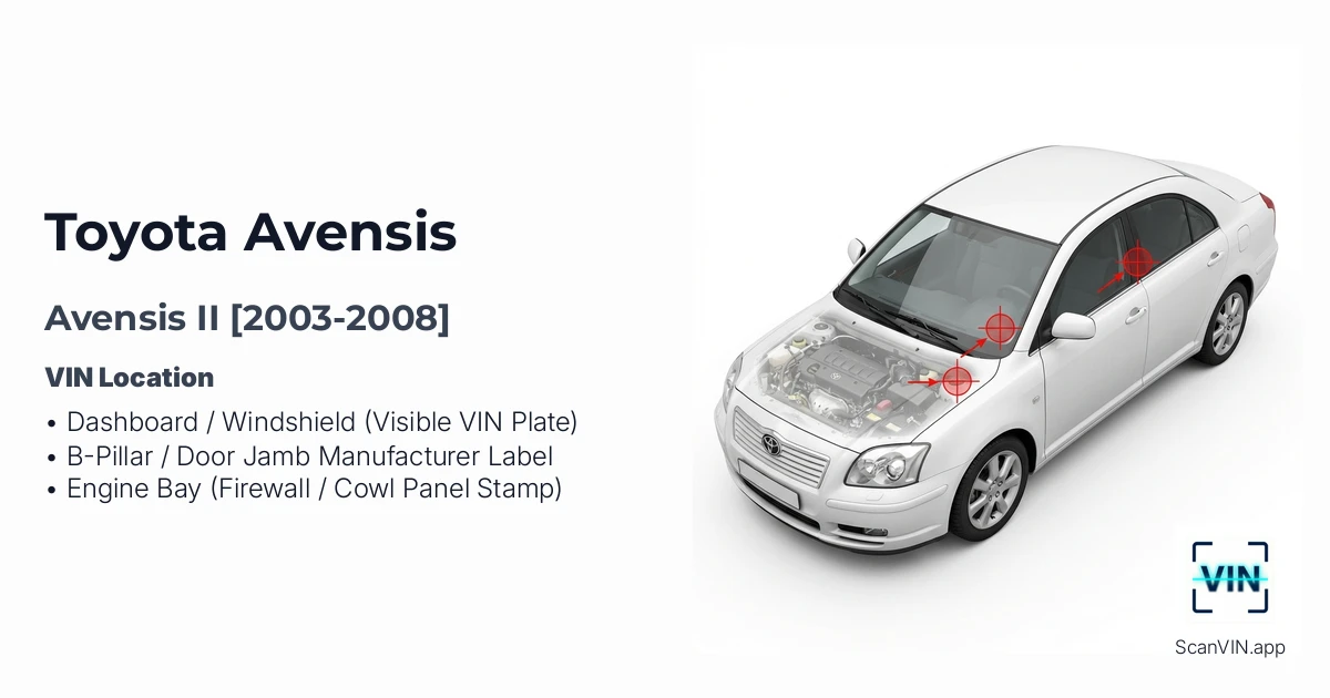 Toyota Avensis II 2003 2008