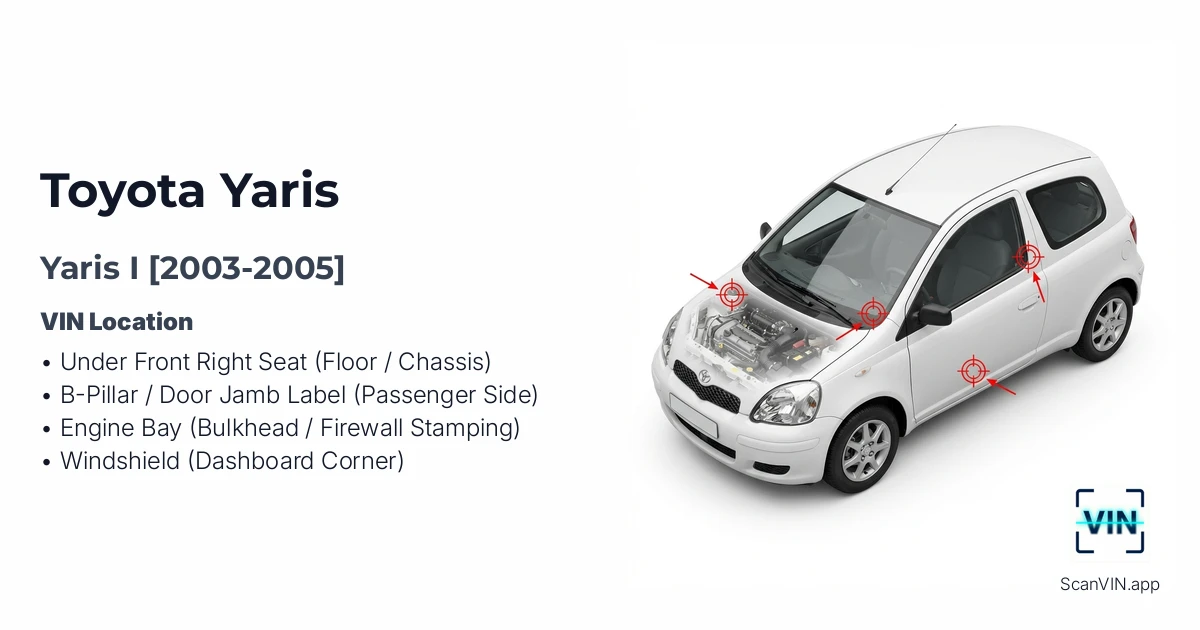 Toyota Yaris I 2003 2005