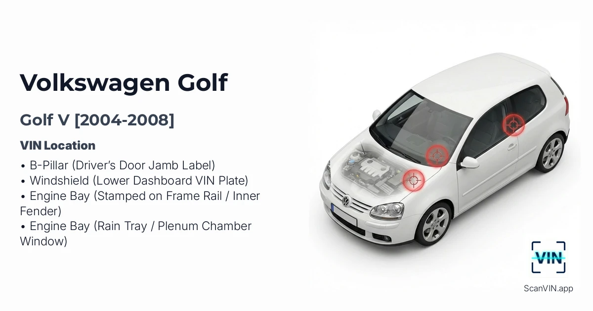 Volkswagen Golf V 2004 2008