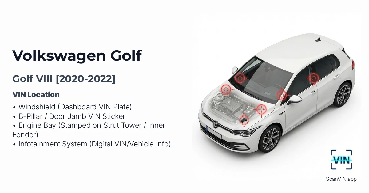 Volkswagen Golf VIII 2020 2022