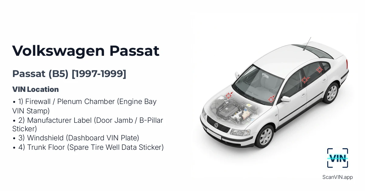 Volkswagen Passat B5 1997 1999
