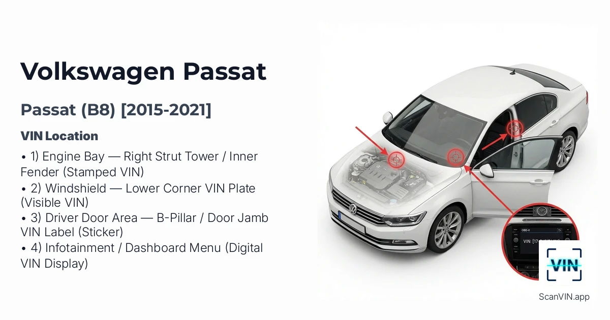 Volkswagen Passat B8 2015 2021