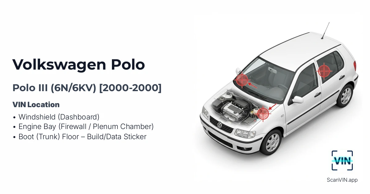 Volkswagen Polo III 6n6kv 2000 2000