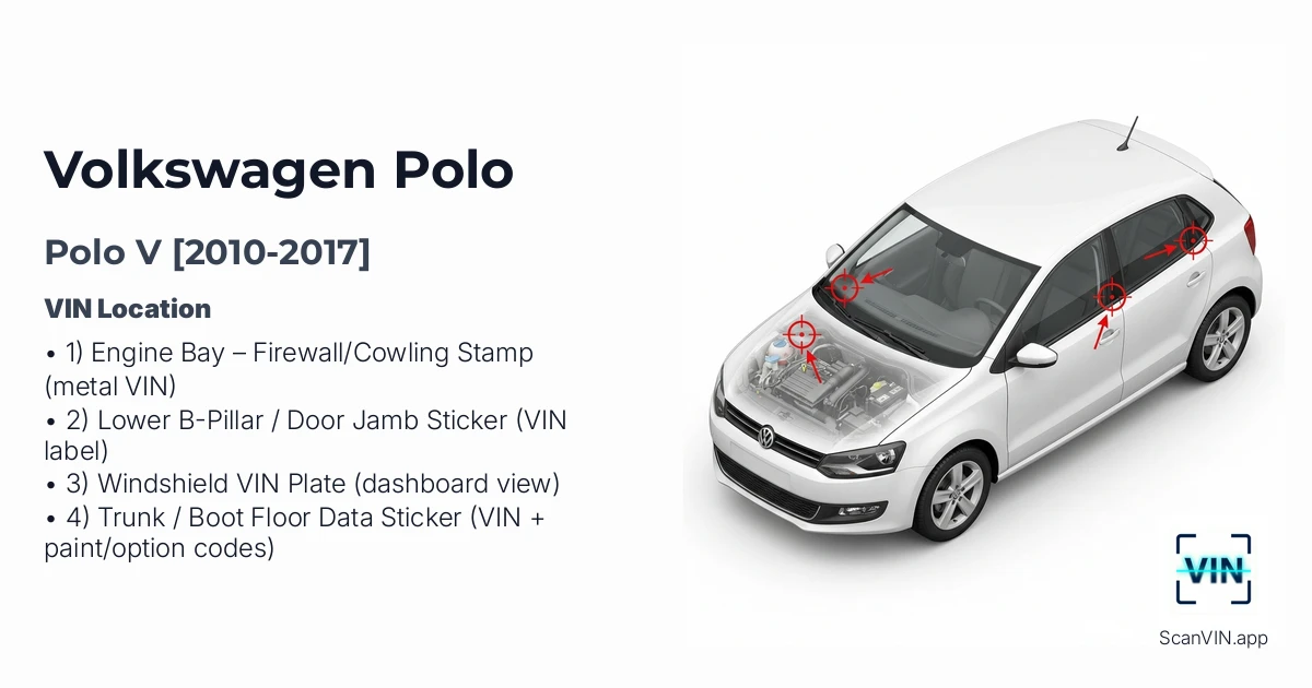 Volkswagen Polo V 2010 2017