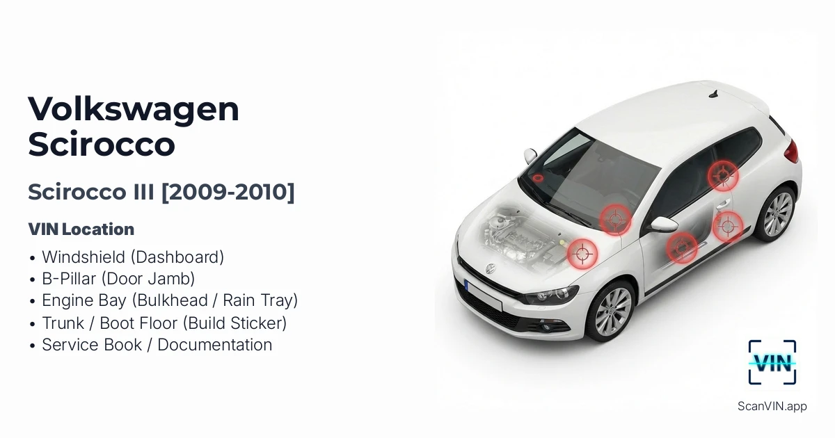 Volkswagen Scirocco III 2009 2010