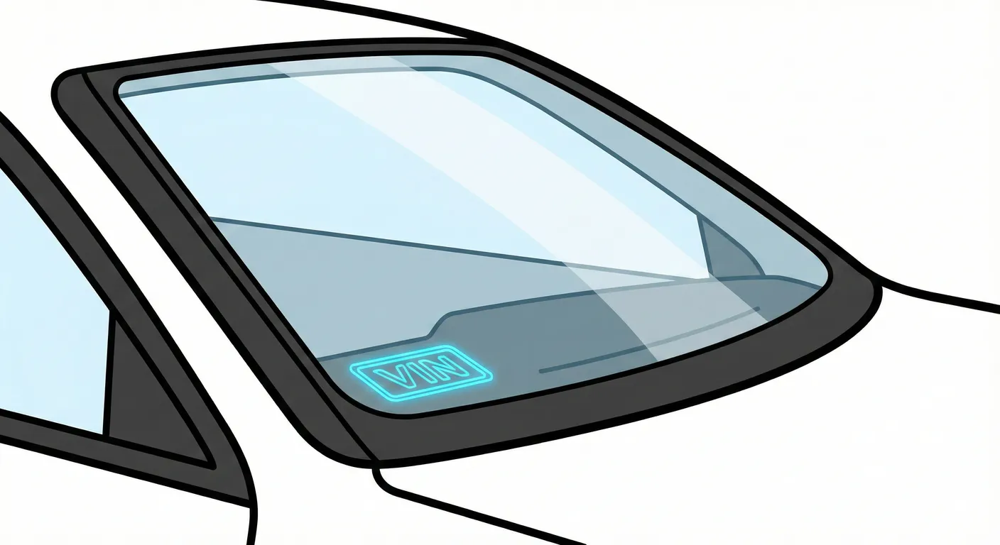 VIN location on the windshield